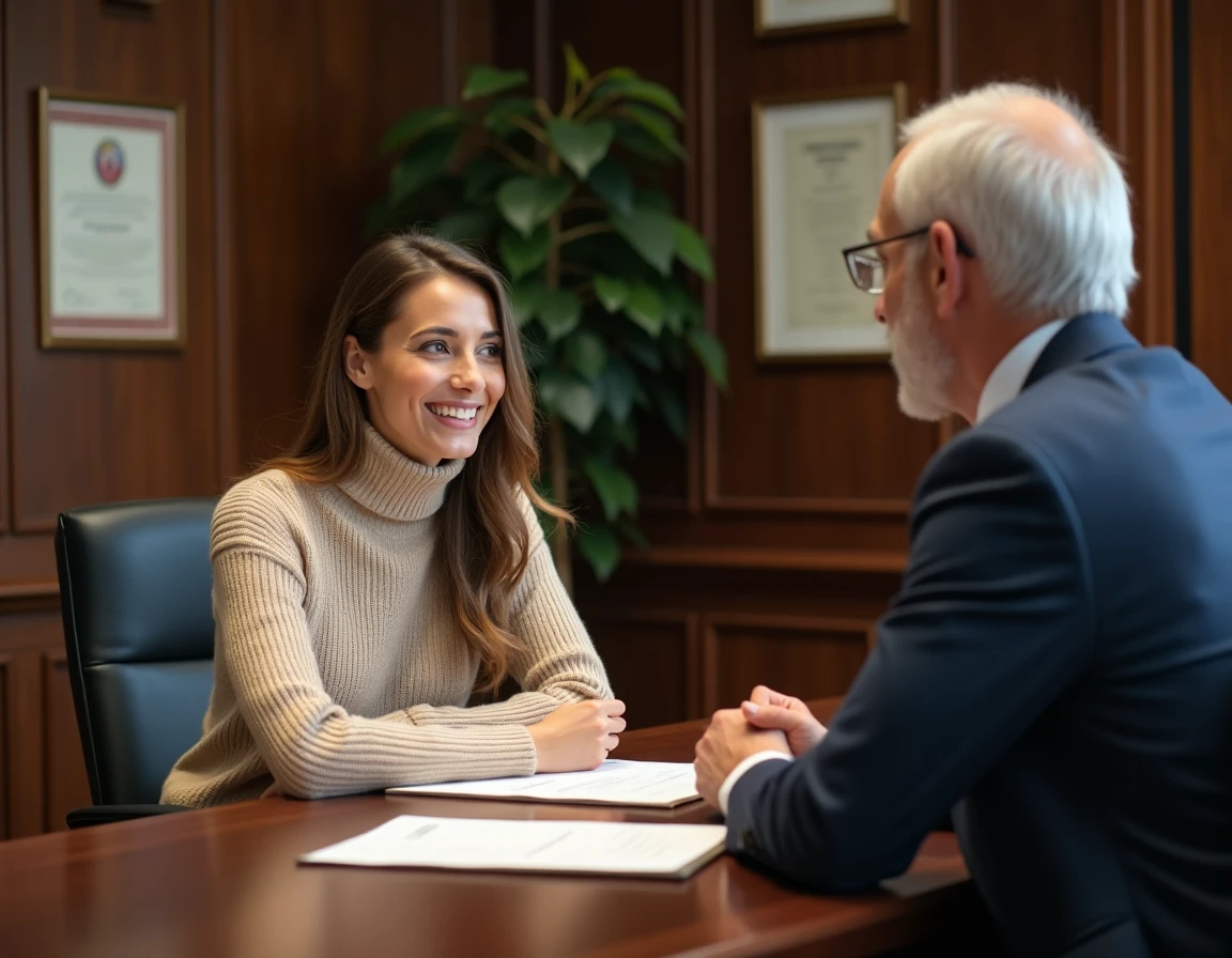 Entrepreneur consultant un conseiller professionnel pour accomplir les démarches administratives liées à la fermeture d'entreprise et au répertoire Sirene