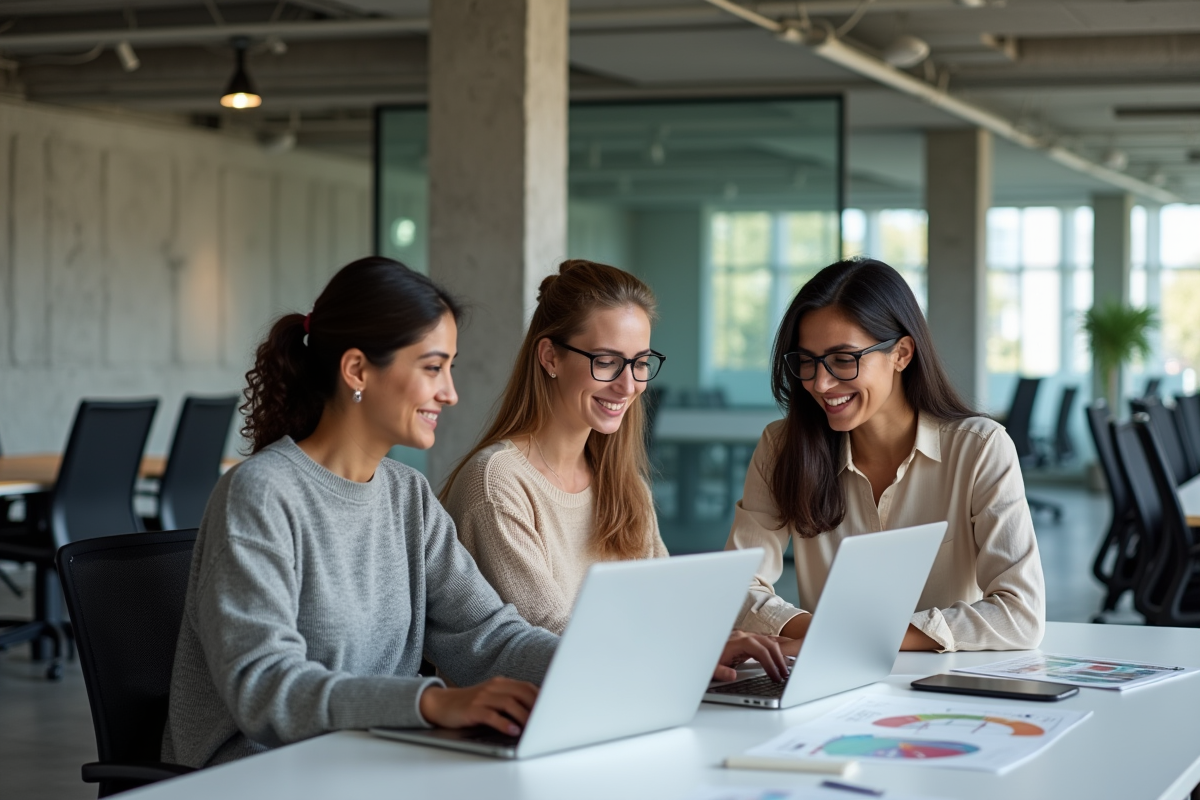 Groupe de professionnels collaborant autour d